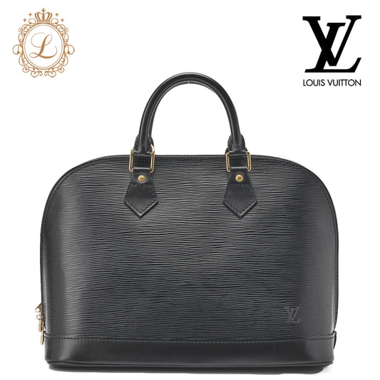 Louis Vuitton, Shoulder Bag, Epi Alma PM, Epi Leather, Black, Gold-Tone Hardware, Pre-Owned - Vintage La Charme