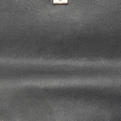 CHANEL Shoulder Bag 2WAY V Stitch Coco Handle Caviar Leather Black Gold-Tone Hardware Pre-Owned - Vintage La Charme