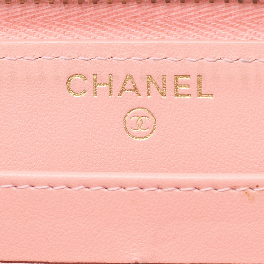 CHANEL Long Wallet, Matelasse CC Filigree, Caviar Skin, Pink, Gold-Tone Hardware, Pre-Owned - Vintage La Charme