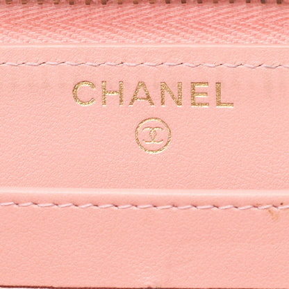 CHANEL Long Wallet, Matelasse CC Filigree, Caviar Skin, Pink, Gold-Tone Hardware, Pre-Owned - Vintage La Charme