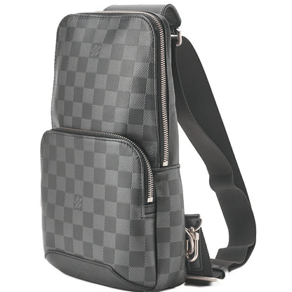 Louis Vuitton Shoulder Bag, Damier Infini, Black Noir, Silver-Tone Hardware, Pre-Owned - Vintage La Charme