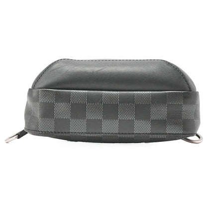 Louis Vuitton Shoulder Bag, Damier Infini, Black Noir, Silver-Tone Hardware, Pre-Owned - Vintage La Charme
