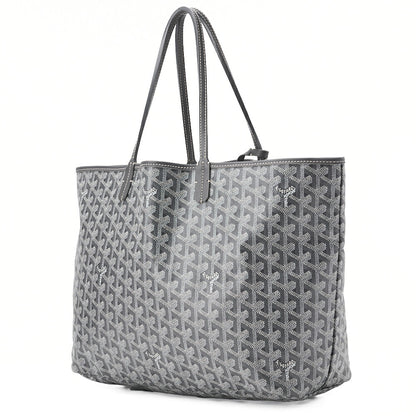 Goyard Saint Louis PM Tote Bag Coated Canvas Gray Silver-Tone Hardware Pre-Owned - Vintage La Charme