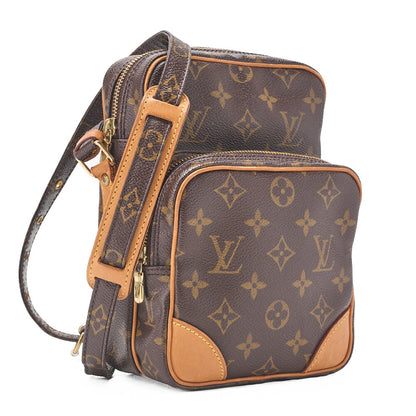 Louis Vuitton Shoulder Bag, Monogram, Canvas, Brown, Gold-Tone Hardware, Pre-Owned - Vintage La Charme