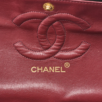 CHANEL Shoulder Bag Matelasse Double Flap Lambskin Black Gold-Tone Hardware Pre-Owned - Vintage La Charme