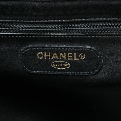 Chanel Shoulder Bag Supermodel Matelasse Bicolore Lambskin Black Gold-Tone Hardware Pre-Owned - Vintage La Charme