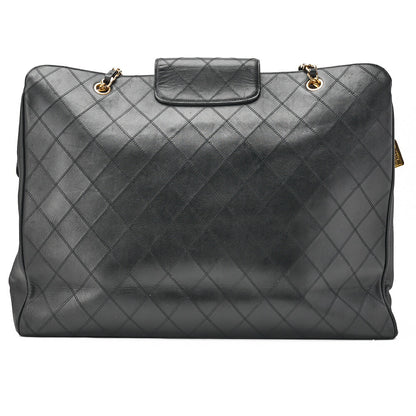 Chanel Shoulder Bag Supermodel Matelasse Bicolore Lambskin Black Gold-Tone Hardware Pre-Owned - Vintage La Charme