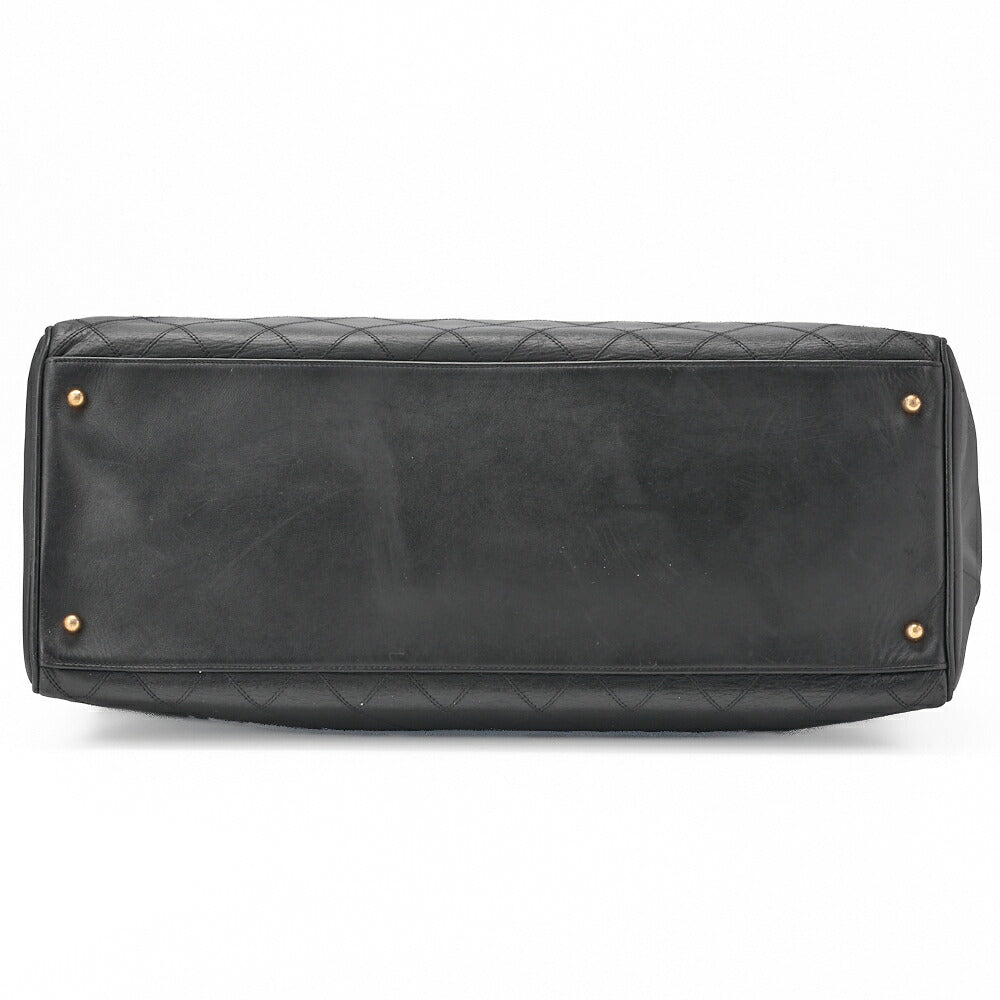 Chanel Shoulder Bag Supermodel Matelasse Bicolore Lambskin Black Gold-Tone Hardware Pre-Owned - Vintage La Charme