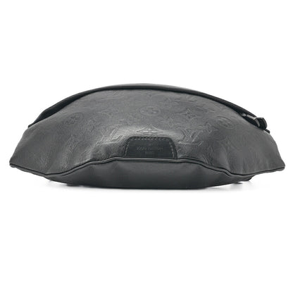 Louis Vuitton Shoulder Backpack Bag Monogram Shadow Black Noir Silver-Tone Hardware Pre-Owned - Vintage La Charme