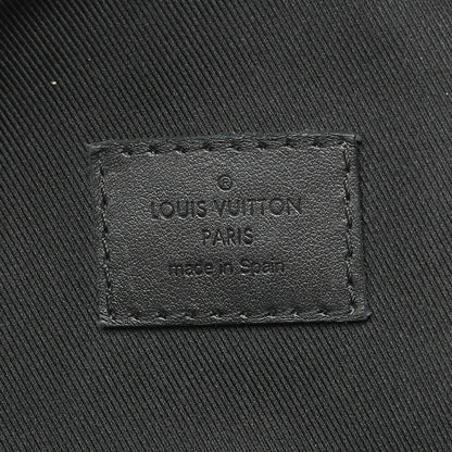 Louis Vuitton Shoulder Backpack Bag Monogram Shadow Black Noir Silver-Tone Hardware Pre-Owned - Vintage La Charme