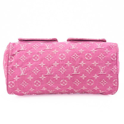 Louis Vuitton Handbag, Neo Speedy, Monogram Denim, Pink, Gold-Tone Hardware, Pre-Owned - Vintage La Charme