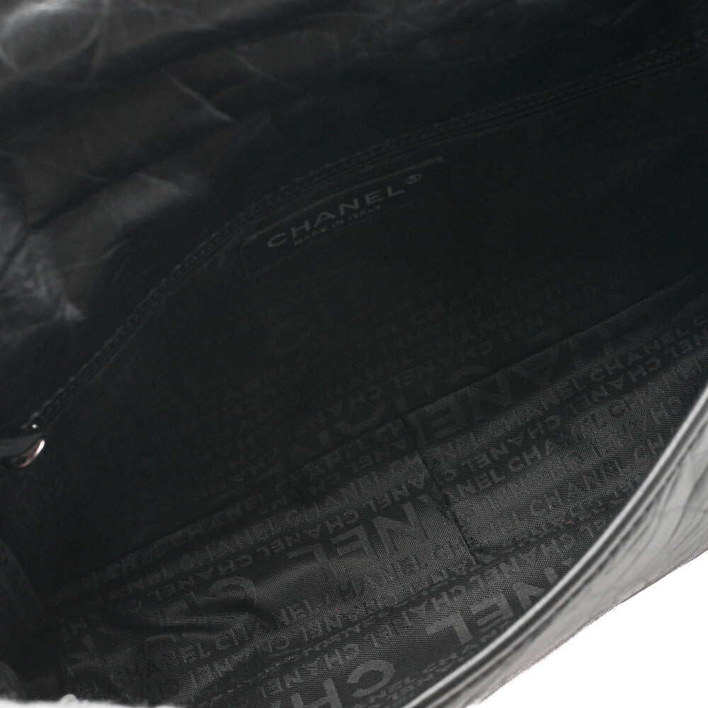 CHANEL Shoulder Bag Matelasse Calfskin Black Silver-Tone Hardware Pre-Owned - Vintage La Charme