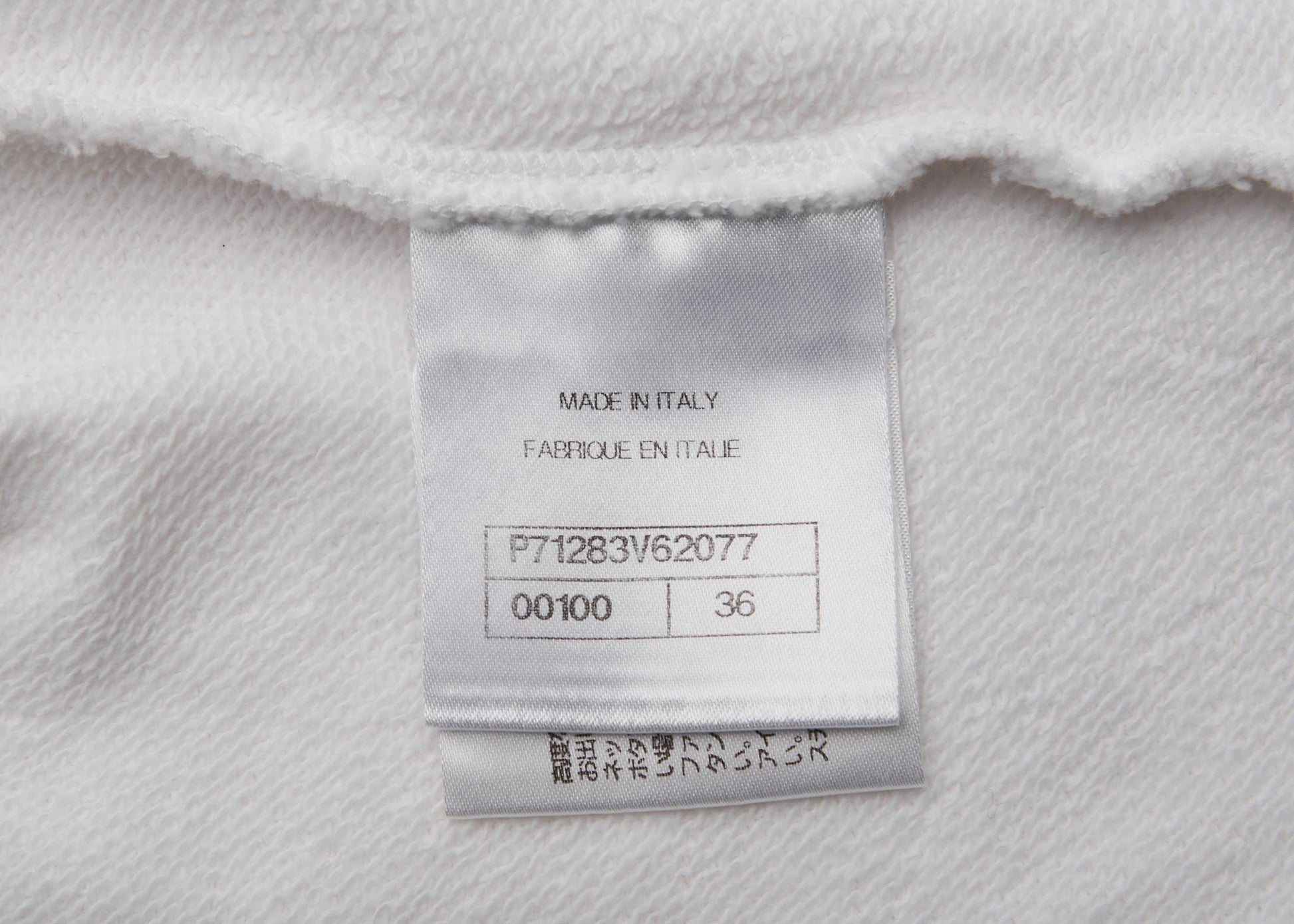 CHANEL T-Shirt, Short Sleeve, Cut-and-Sew, Cotton, White, Pre-Owned - Vintage La Charme