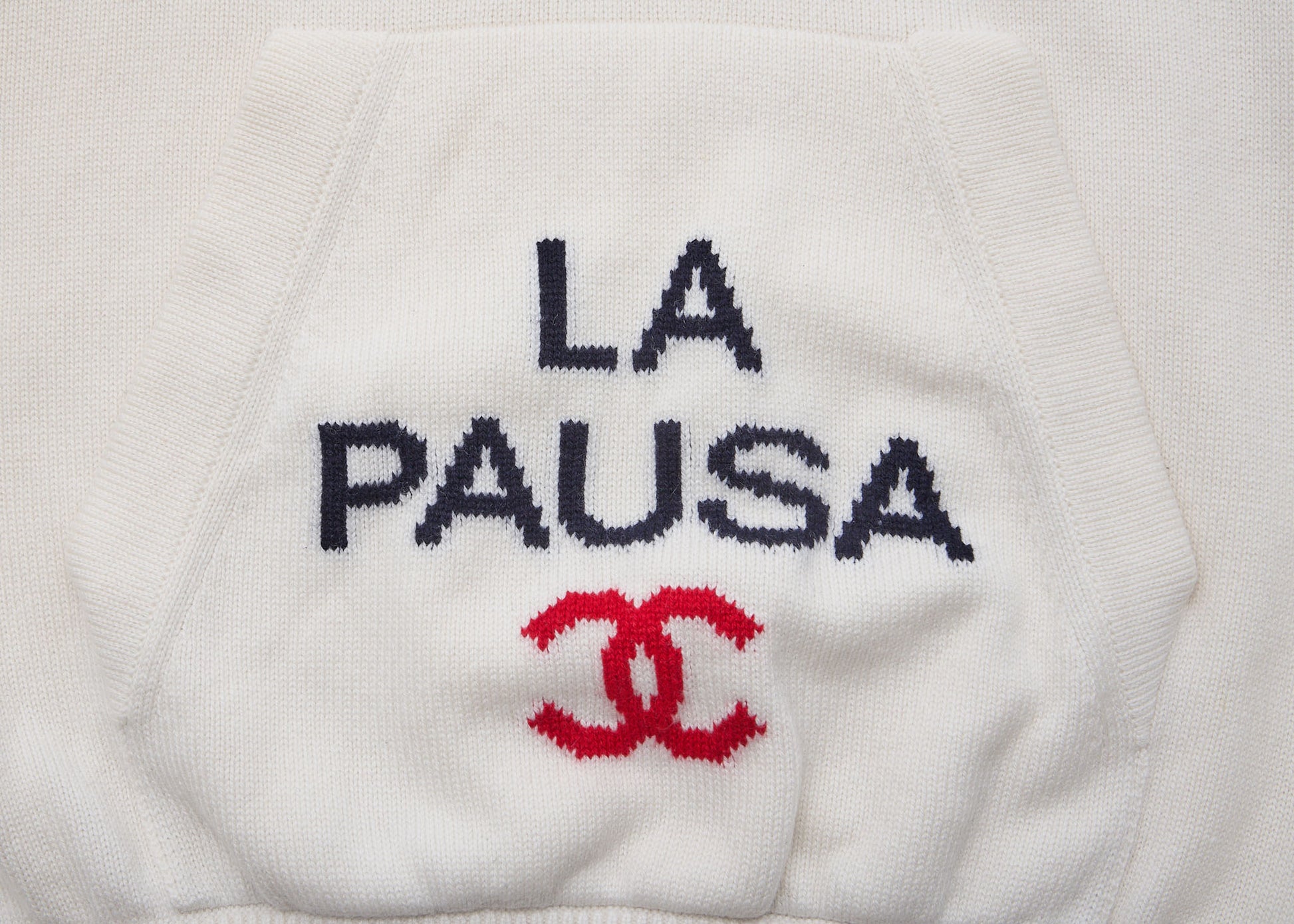 CHANEL Hoodie, Cashmere, Ivory, Gold-Tone Hardware, Pre-Owned - Vintage La Charme