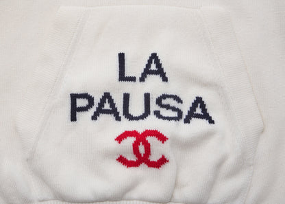 CHANEL Hoodie, Cashmere, Ivory, Gold-Tone Hardware, Pre-Owned - Vintage La Charme