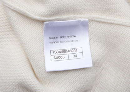 CHANEL Hoodie, Cashmere, Ivory, Gold-Tone Hardware, Pre-Owned - Vintage La Charme