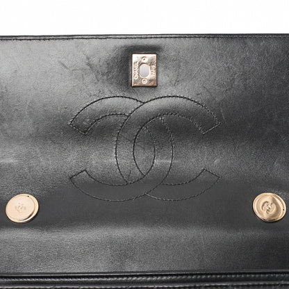 CHANEL Shoulder Bag, Matelasse, 2WAY, Lambskin, Black, Gold-Tone Hardware, Pre-Owned - Vintage La Charme
