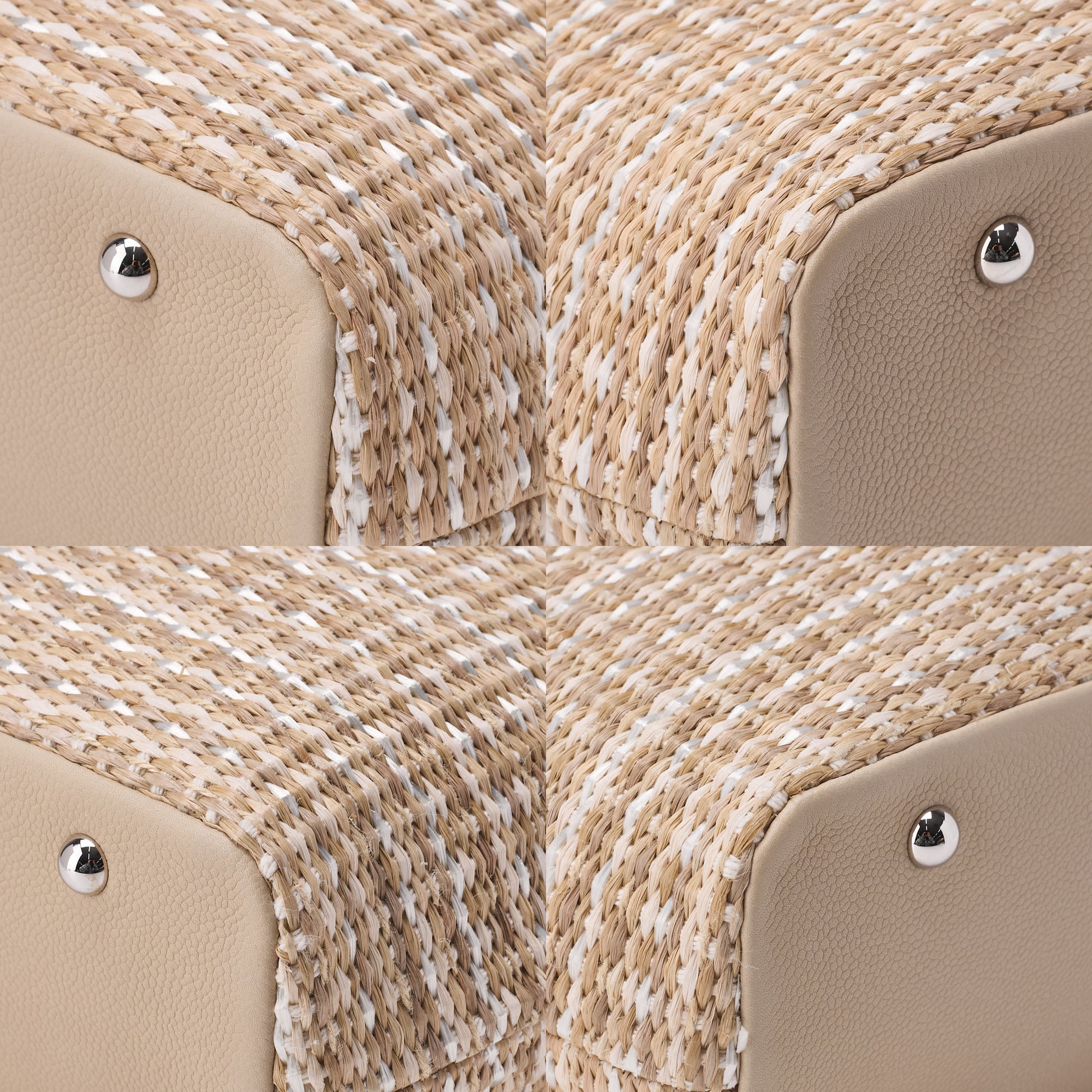 CHANEL Shoulder Bag, Matelasse, 2WAY, Raffia, Beige, Silver-Tone Hardware, Pre-Owned - Vintage La Charme