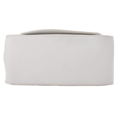 HERMES Gypsiere 34 Shoulder Bag, Tryon Clemence, White, Silver-Tone Hardware, Pre-Owned - Vintage La Charme