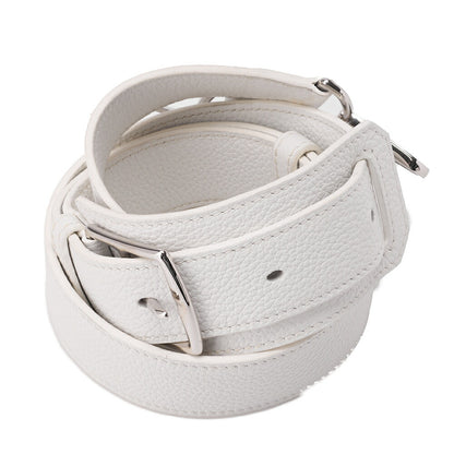 HERMES Gypsiere 34 Shoulder Bag, Tryon Clemence, White, Silver-Tone Hardware, Pre-Owned - Vintage La Charme