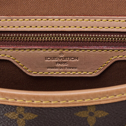 Louis Vuitton Shoulder Bag, Monogram, Canvas, Brown, Gold-Tone Hardware, Pre-Owned - Vintage La Charme