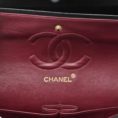 CHANEL Shoulder Bag Matelasse Double Flap Lambskin Black Gold-Tone Hardware Pre-Owned - Vintage La Charme