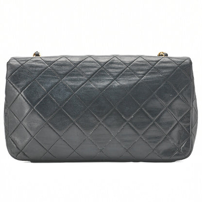 CHANEL Shoulder Bag Matelasse Lambskin Black Gold-Tone Hardware Pre-Owned - Vintage La Charme