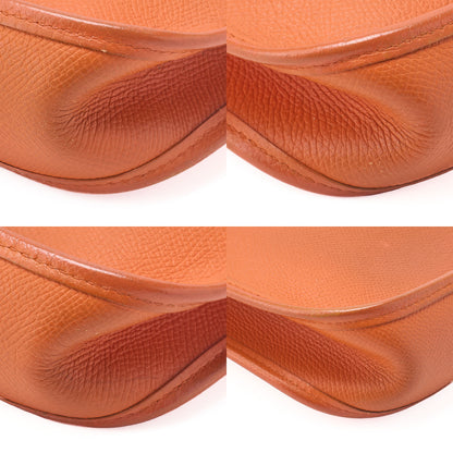 HERMES Evelyn TPM Shoulder Bag Epson Orange Silver-Tone Hardware Pre-Owned - Vintage La Charme