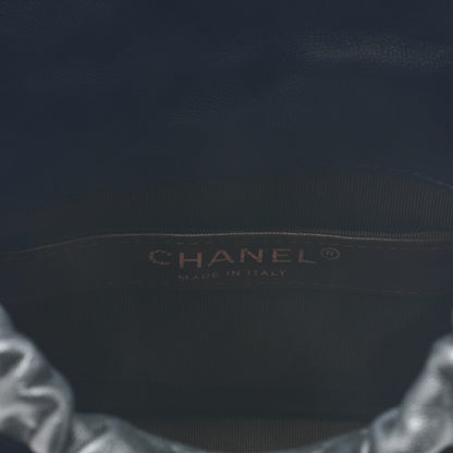 Chanel Shoulder Bag Coco Mark Drawstring Type Lambskin Black Gold-Tone Hardware Pre-Owned - Vintage La Charme