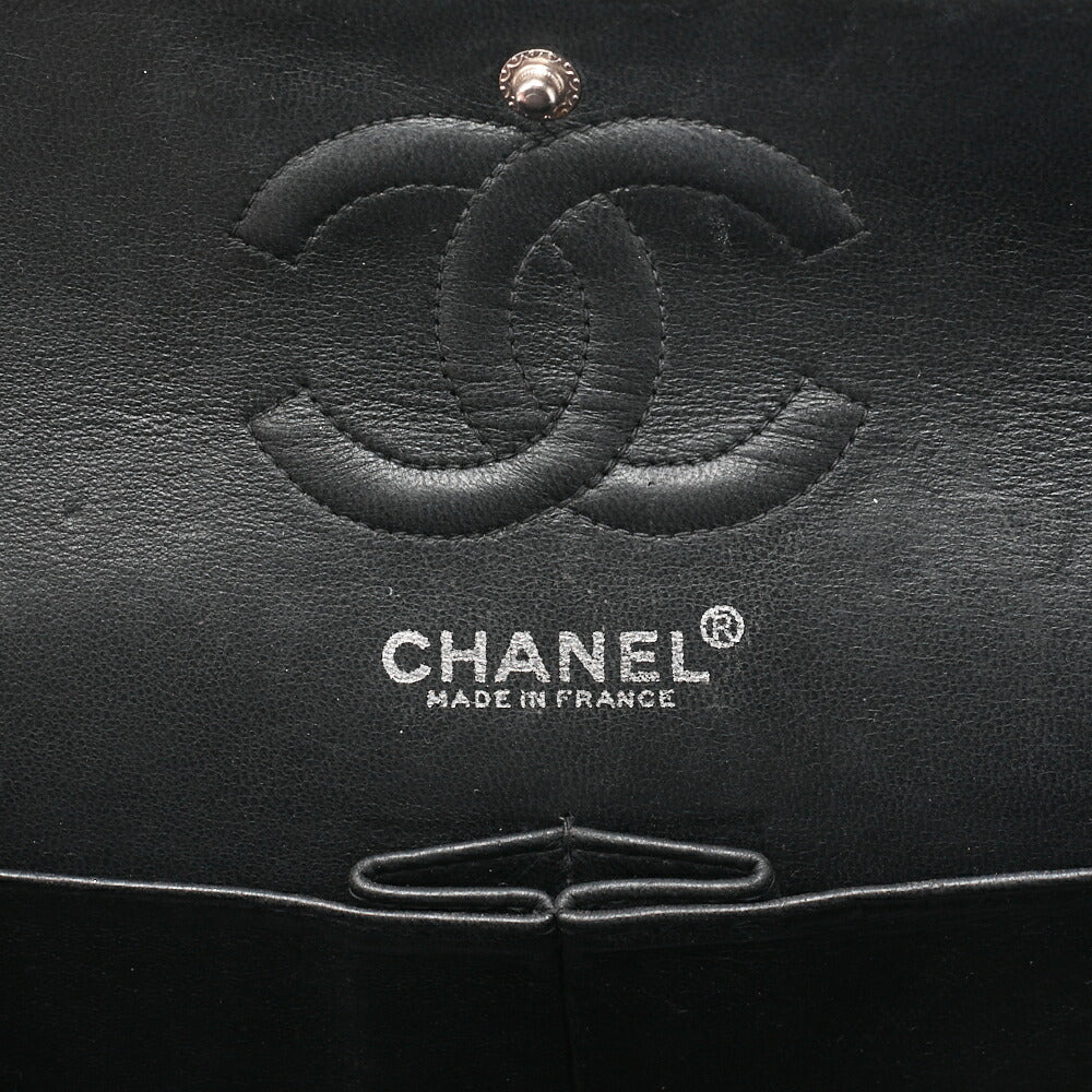CHANEL Shoulder Bag, Matelasse Turn Lock Double Flap 23, Caviar Skin, Black, Silver-Tone Hardware, Pre-Owned - Vintage La Charme