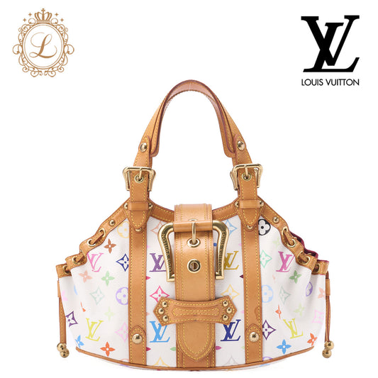 Louis Vuitton Handbag Teda PM Monogram Multicolor Canvas White Gold-Tone Hardware Pre-Owned - Vintage La Charme