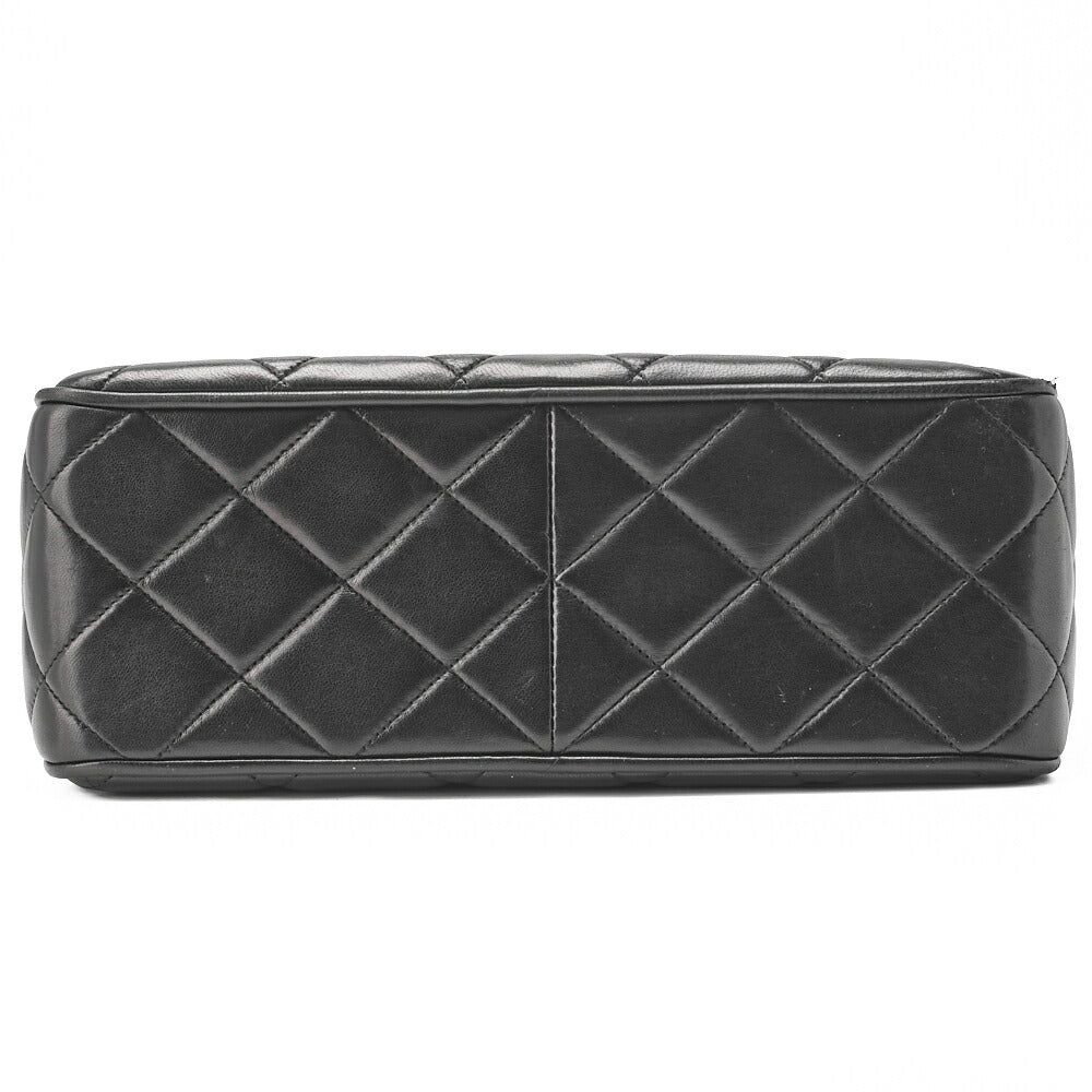 CHANEL Shoulder Bag, Deca Matelasse, Lambskin, Black, Gold-Tone Hardware, Pre-Owned - Vintage La Charme
