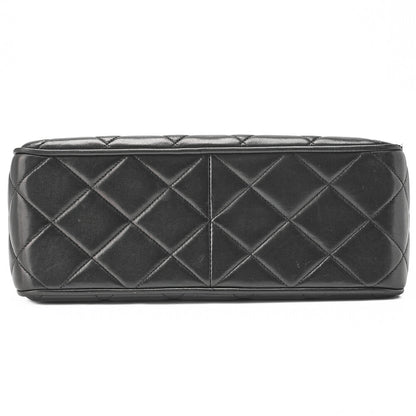 CHANEL Shoulder Bag, Deca Matelasse, Lambskin, Black, Gold-Tone Hardware, Pre-Owned - Vintage La Charme