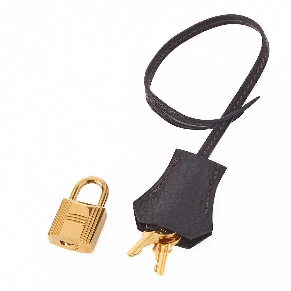 HERMES Birkin 35 Handbag Shoulder Bag Tryon Clemence Raisin Gold-Tone Hardware Pre-Owned - Vintage La Charme
