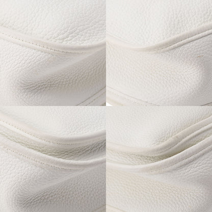 HERMES Shoulder Bag, Evelyn GM 3 Trois, Tryon Clemence, White, Silver-Tone Hardware, Pre-Owned - Vintage La Charme