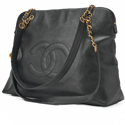 CHANEL Shoulder Bag Matelasse Lambskin Black Gold-Tone Hardware Pre-Owned - Vintage La Charme