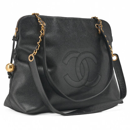 CHANEL Shoulder Bag Matelasse Lambskin Black Gold-Tone Hardware Pre-Owned - Vintage La Charme