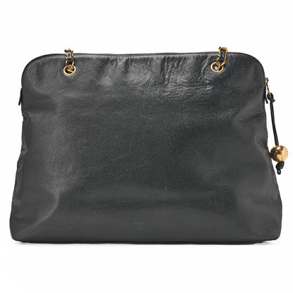 CHANEL Shoulder Bag Matelasse Lambskin Black Gold-Tone Hardware Pre-Owned - Vintage La Charme
