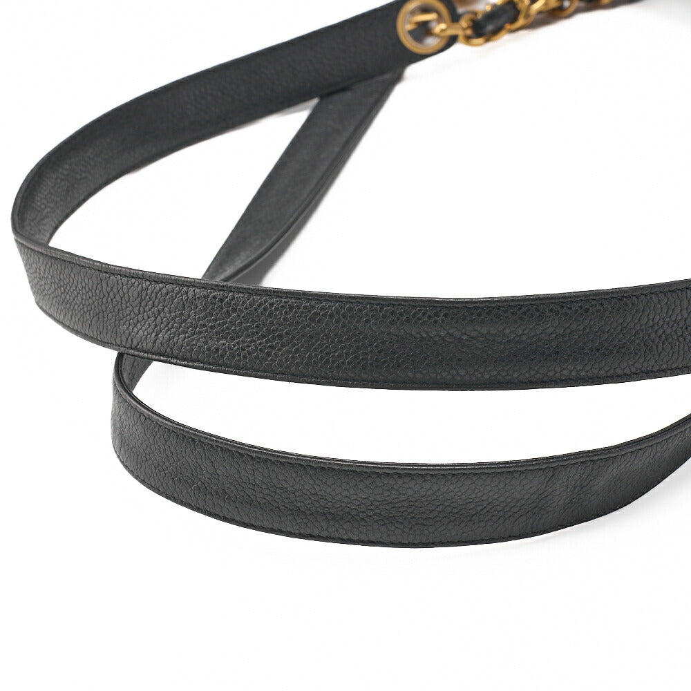 CHANEL Shoulder Bag Matelasse Lambskin Black Gold-Tone Hardware Pre-Owned - Vintage La Charme