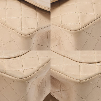 Chanel Shoulder Bag Matelasse 23 Double Flap Chain Lambskin Beige Gold-Tone Hardware Pre-Owned - Vintage La Charme