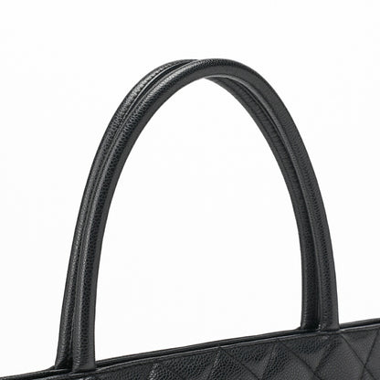 CHANEL Tote Bag, Matelasse Reprint, Caviar Skin, Black, Gold-Tone Hardware, Pre-Owned - Vintage La Charme
