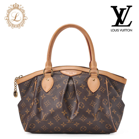Louis Vuitton Handbag Monogram Tivoli PM Canvas Brown Gold-Tone Hardware Pre-Owned - Vintage La Charme