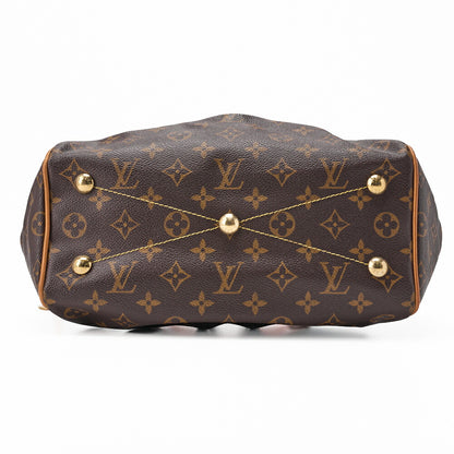 Louis Vuitton Handbag Monogram Tivoli PM Canvas Brown Gold-Tone Hardware Pre-Owned - Vintage La Charme