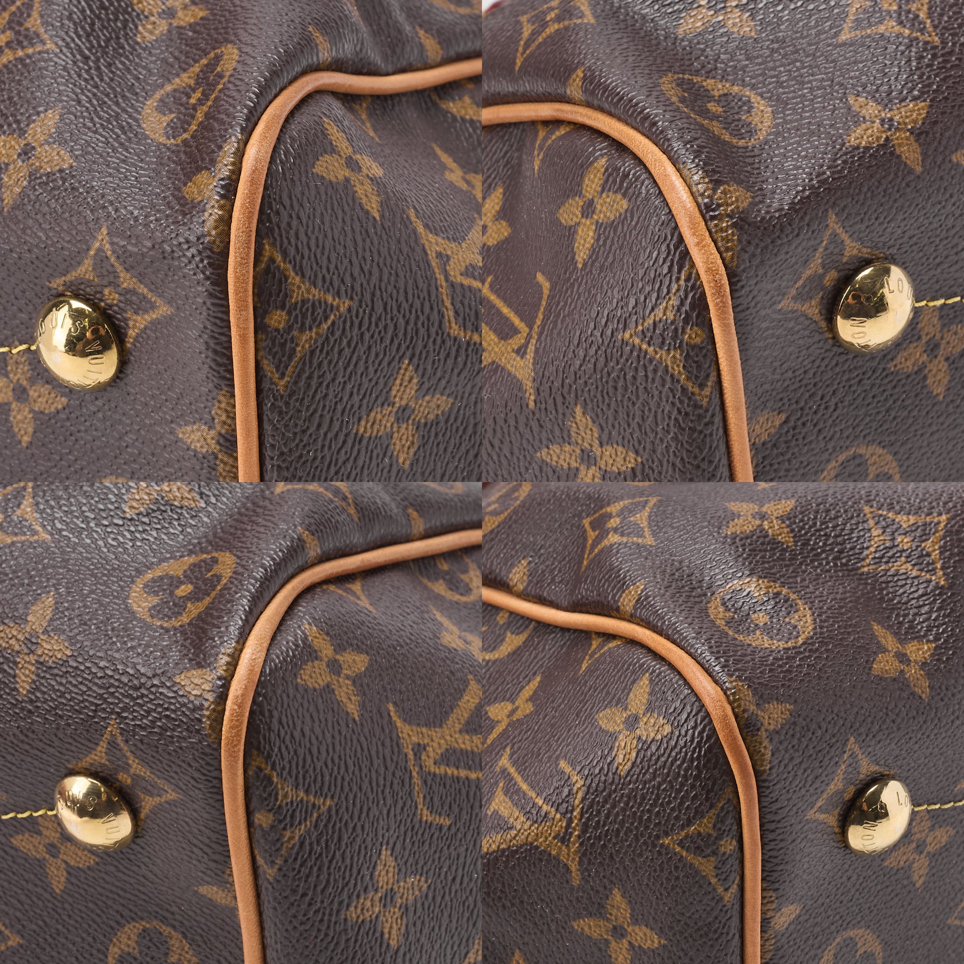 Louis Vuitton Handbag Monogram Tivoli PM Canvas Brown Gold-Tone Hardware Pre-Owned - Vintage La Charme