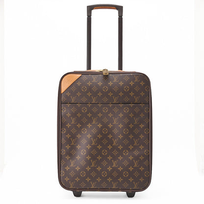 Louis Vuitton Suitcase Carry Case, Monogram, Canvas, Brown, Gold-Tone Hardware, Pre-Owned - Vintage La Charme