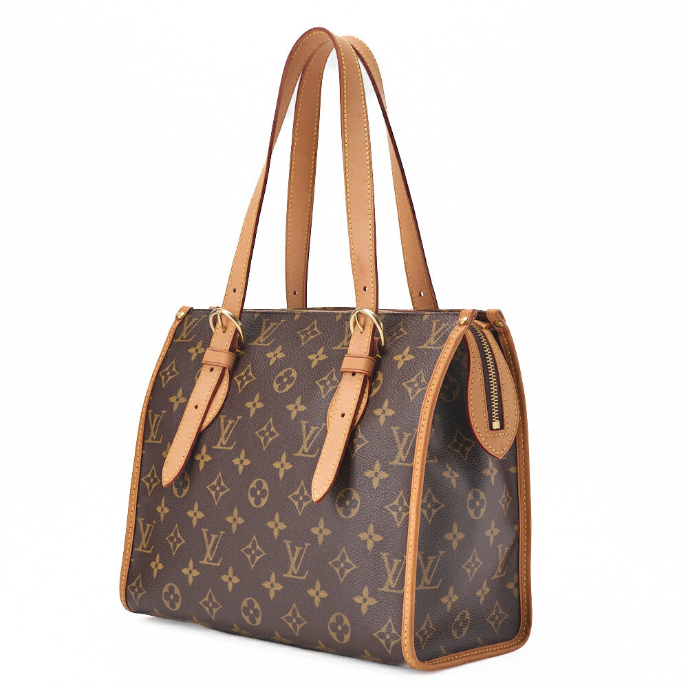 Louis Vuitton Tote Bag Monogram Popin Coolau Canvas Brown Gold-Tone Hardware Pre-Owned - Vintage La Charme