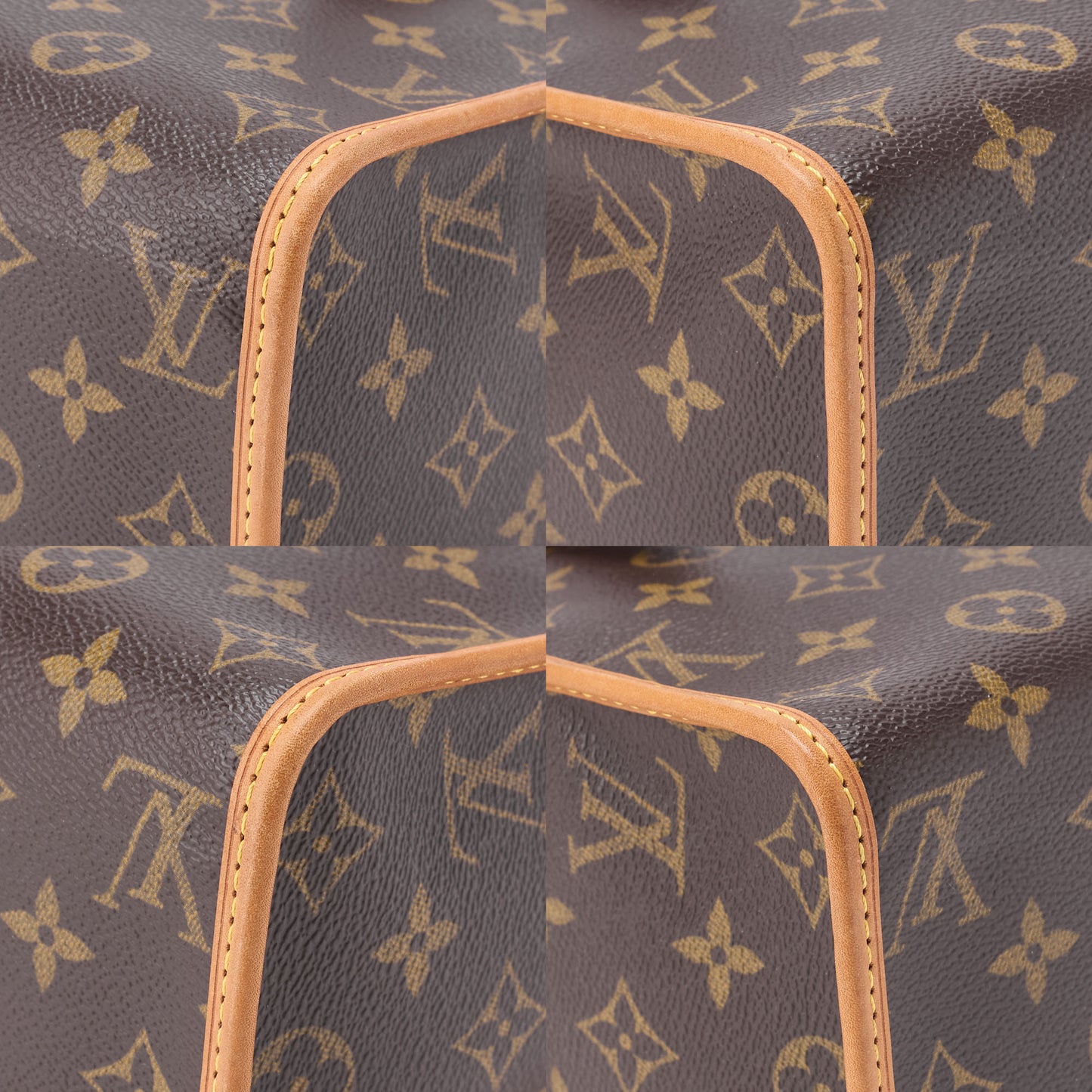 Louis Vuitton Tote Bag Monogram Popin Coolau Canvas Brown Gold-Tone Hardware Pre-Owned - Vintage La Charme
