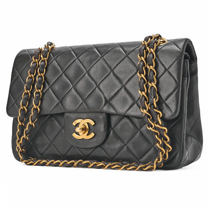 CHANEL Chain Shoulder Bag Matlasse Double Flap 23cm Lambskin (Gold Fittings) Women's [Used] [Free Shipping]