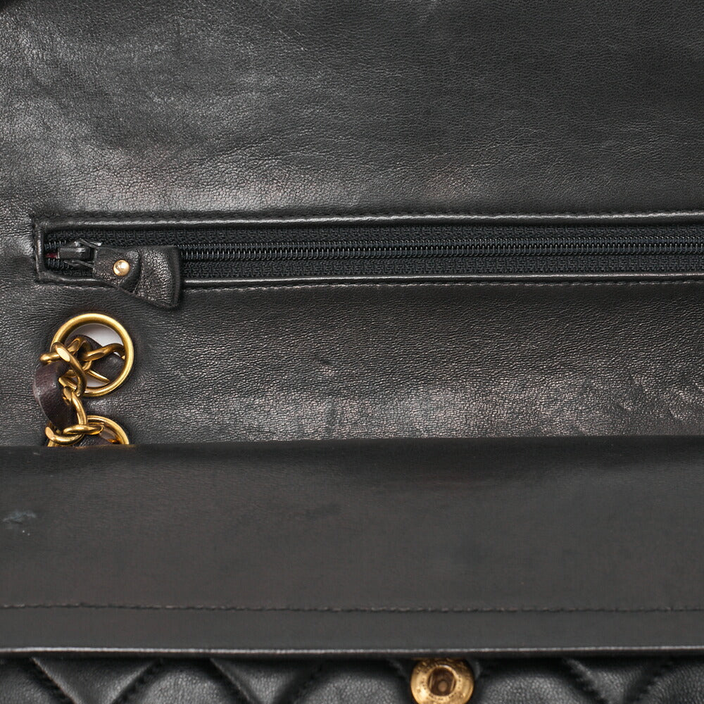 CHANEL Chain Shoulder Bag Matlasse Double Flap 23cm Lambskin (Gold Fittings) Women's [Used] [Free Shipping]