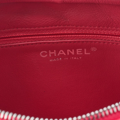 CHANEL Chain Shoulder Bag Matlasse Caviar Skin Rose Pink Coco Mark Silver Metal Fittings Women's [Used] [Free Shipping]